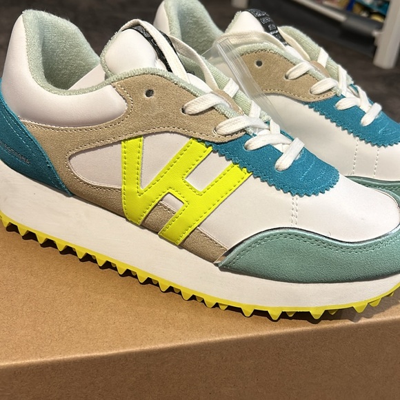 ✨Vintage Havana Neon Cosmic Sneakers NEW WITHOUT BOX/Tags size 7.5 💚 - Picture 2 of 7